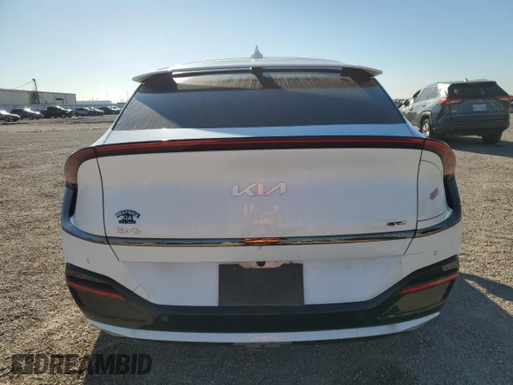 2023 Kia EV6 GT-Line with VIN KNDC44LA2P5097633, listed as a Copart auction lot 43500815 with 13,857 mi miles and Clean Title. Bid and sale history available at carsss.com. Image 6.