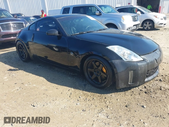 2008 Nissan 350Z with VIN JN1BZ34D88M700594, listed as a IAAI auction lot 41789850 with 183,556 mi miles. Bid and sale history available at carsss.com. Image 1.