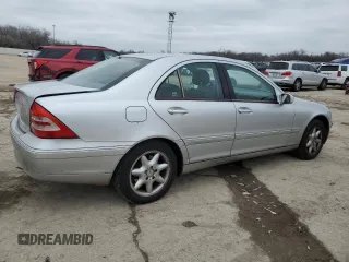 2002 Mercedes-Benz C 230/260/280/320 with VIN WDBRF64J22F281843, listed as a Copart auction lot 44774575 with 125,975 mi miles and Salvage Title. Bid and sale history available at DreamBid. Image 3.