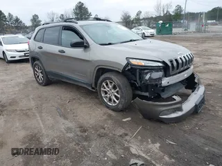 2017 Jeep Cherokee Sport with VIN 1C4PJMAB0HW567739, listed as a IAAI auction lot 41381622 with 120,217 mi miles. Bid and sale history available at carsss.com. Image 1.