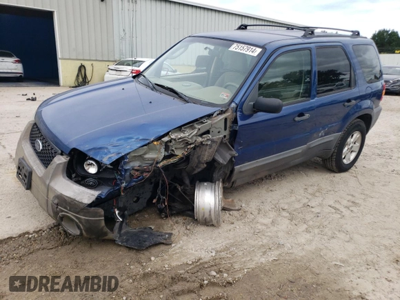 2007 Ford Escape XLT with VIN 1FMYU03Z47KA39170, listed as a Copart auction lot 75157914 with 141,672 mi miles and Salvage Title. Bid and sale history available at carsss.com. Image 1.