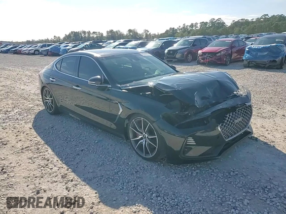 2019 Genesis G70 3.3T Advanced with VIN KMTG34LE0KU019519, listed as a Copart auction lot 80455204 with 72,745 mi miles and Salvage Title. Bid and sale history available at carsss.com. Image 11.