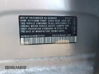 2013 Volkswagen Golf w/Conv & Sunroof с VIN WVWDB7AJ0DW121691, выставлен на аукционе Copart как лот 41679595 с пробегом 144 778 миль миль и Списание • Salvage title. История ставок и продаж доступна на DreamBid. Изображение 13.