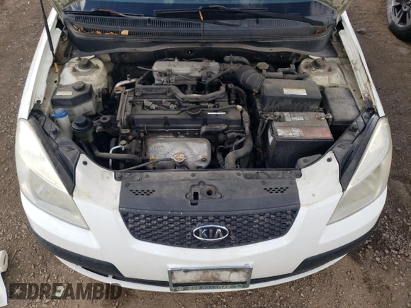 2007 Kia Rio LX with VIN KNADE123976187291, listed as a Copart auction lot 74561344 with 166,583 mi miles and Salvage Title. Bid and sale history available at carsss.com. Image 11.