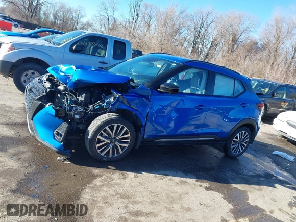 2024 Nissan Kicks SR with VIN 3N1CP5DV3RL495793, listed as a IAAI auction lot 41077823 with 17,252 mi miles and . Bid and sale history available at DreamBid. Image 14.