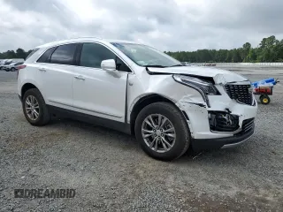 2021 Cadillac XT5 AWD Premium Luxury with VIN 1GYKNDRSXMZ103637, listed as a Copart auction lot 60472755 with 19,652 mi miles and Salvage title. Bid and sale history available at DreamBid. Image 4.