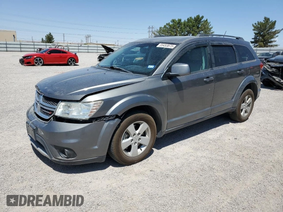 2012 Dodge Journey SXT z VIN 3C4PDDBG0CT345864, wystawiony jako Copart lot #55453875 z przebiegiem 142 444 mil mil oraz Szkoda całkowita • Salvage title. Historia ofert i sprzedaży dostępna na DreamBid. Obrazek 1.