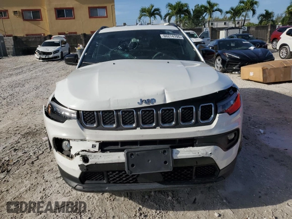 2023 Jeep Compass Latitude with VIN 3C4NJDBN2PT553149, listed as a Copart auction lot 66274705 with 46,236 mi miles and Clean title. Bid and sale history available at DreamBid. Image 5.