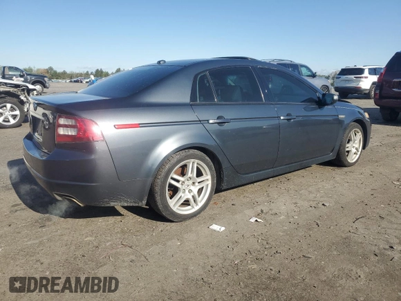 2007 Acura TL with VIN 19UUA66287A028158, listed as a Copart auction lot 51500645 with 249,164 mi miles and Salvage Title. Bid and sale history available at carsss.com. Image 3.