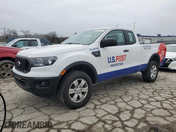 2021 Ford Ranger XL z VIN 1FTER1EH4MLD20801, wystawiony jako Copart lot #86703174 z przebiegiem 76 259 mil mil oraz Szkoda całkowita • Salvage title. Historia ofert i sprzedaży dostępna na DreamBid. Obrazek 1.