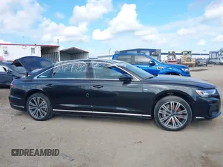 2022 Audi A8 with VIN WAULDAF87NN001657, listed as a IAAI auction lot 41515638 with 22,377 mi miles. Bid and sale history available at carsss.com. Image 13.