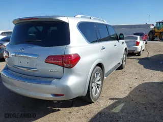 2017 Infiniti QX80 with VIN JN8AZ2NE5H9159392, listed as a IAAI auction lot 41666185 with 42,482 mi miles. Bid and sale history available at carsss.com. Image 4.