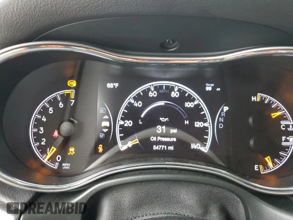 2021 Jeep Grand Cherokee Laredo E with VIN 1C4RJEAG4MC548990, listed as a Copart auction lot 55638235 with 54,771 mi miles and Salvage title. Bid and sale history available at DreamBid. Image 9.