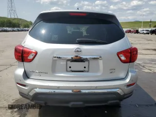 2018 Nissan Pathfinder Platinum with VIN 5N1DR2MM5JC665603, listed as a Copart auction lot 58505055 with 157,836 mi miles and Salvage title. Bid and sale history available at DreamBid. Image 6.