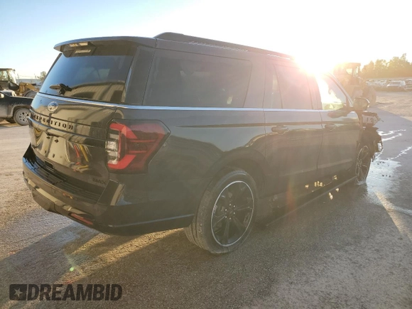 2023 Ford Expedition Max Limited with VIN 1FMJK1K85PEA36833, listed as a Copart auction lot 81545464 with 27,068 mi miles and Salvage title. Bid and sale history available at DreamBid. Image 3.