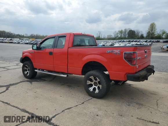 2013 Ford F-150 XL with VIN 1FTFX1EF2DKE90587, listed as a Copart auction lot 54401265 with 217,011 mi miles and Salvage Title. Bid and sale history available at carsss.com. Image 2.
