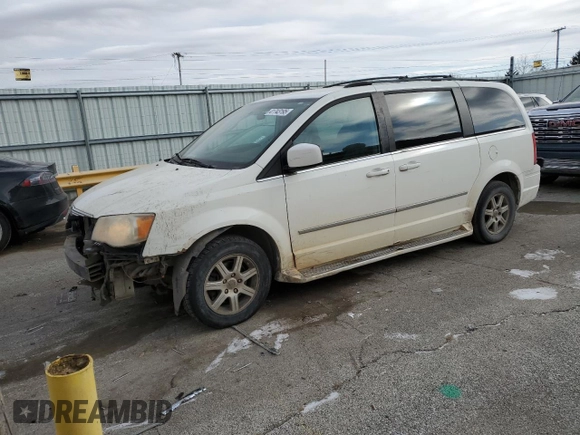 2010 Chrysler Town & Country Touring with VIN 2A4RR5D14AR214357, listed as a Copart auction lot 41743195 with 125,724 mi miles and Salvage Title. Bid and sale history available at carsss.com. Image 1.