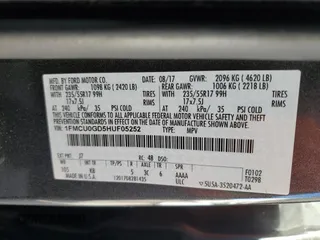 2017 Ford Escape SE with VIN 1FMCU0GD5HUF05252, listed as a Copart auction lot 83610274 with 100,481 mi miles and Clean Title. Bid and sale history available at carsss.com. Image 13.