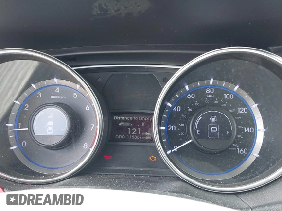 2013 Hyundai Sonata Limited with VIN 5NPEC4AC0DH733266, listed as a IAAI auction lot 42179469 with 115,867 mi miles and . Bid and sale history available at carsss.com. Image 7.