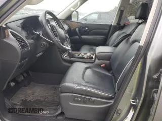 2021 Infiniti QX80 Luxe with VIN JN8AZ2AE3M9267803, listed as a Copart auction lot 55650725 with 55,544 mi miles and Salvage Title. Bid and sale history available at DreamBid. Image 7.