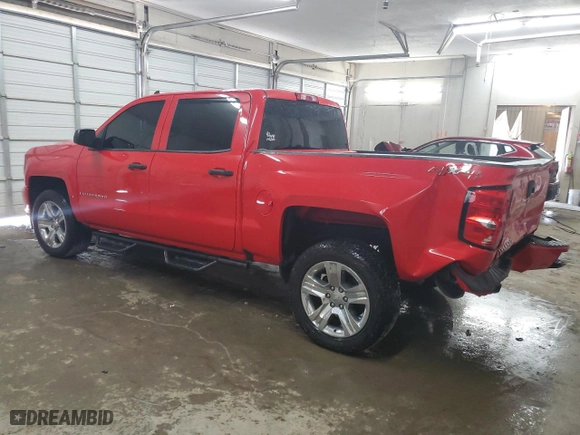 2018 Chevrolet Silverado 1500 Custom with VIN 3GCUKPEC7JG513671, listed as a Copart auction lot 71648754 with 95,411 mi miles and Salvage Title. Bid and sale history available at carsss.com. Image 2.