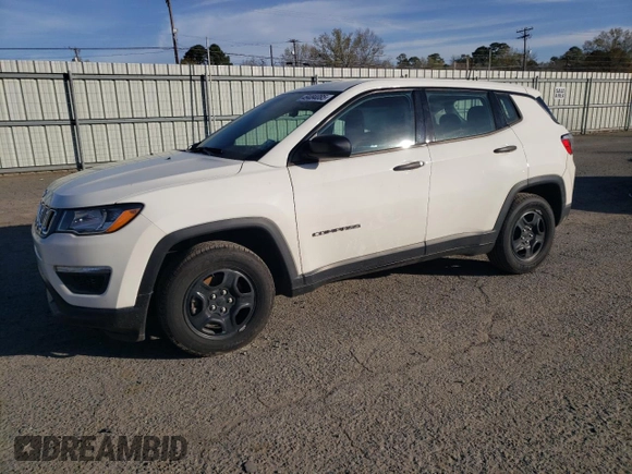 2021 Jeep Compass Sport z VIN 3C4NJCAB5MT556012, wystawiony jako Copart lot #49484085 z przebiegiem 64 972 mil mil oraz Szkoda całkowita • Salvage title. Historia ofert i sprzedaży dostępna na DreamBid. Obrazek 1.