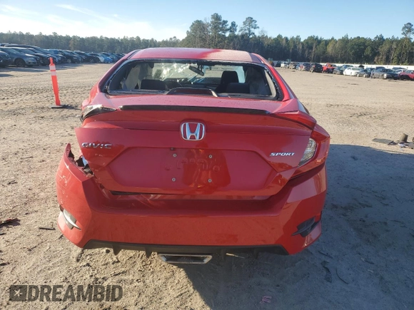 2019 Honda Civic Sport with VIN 2HGFC2F88KH531232, listed as a Copart auction lot 88902895 with 124,757 mi miles and Salvage Title. Bid and sale history available at DreamBid. Image 6.