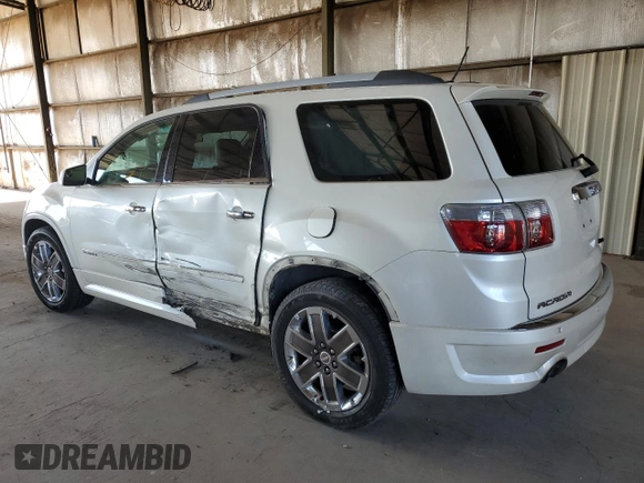 2012 GMC Acadia Denali with VIN 1GKKRTED6CJ236022, listed as a Copart auction lot 57525485 with 223,389 mi miles and Salvage title. Bid and sale history available at DreamBid. Image 2.
