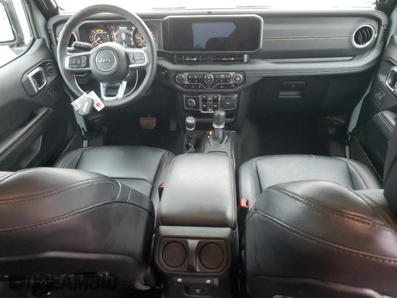 2024 Jeep Wrangler Sahara with VIN 1C4PJXEGXRW210206, listed as a Copart auction lot 58059115 with 14,492 mi miles and Salvage title. Bid and sale history available at DreamBid. Image 8.