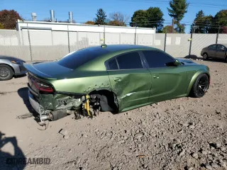 2022 Dodge Charger SRT Hellcat Widebody with VIN 2C3CDXL92NH136142, listed as a Copart auction lot 77452354 with 9,386 mi miles and Salvage Title. Bid and sale history available at carsss.com. Image 3.