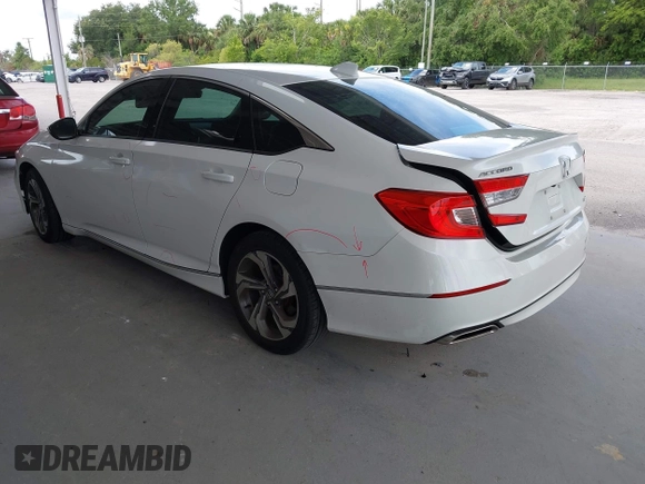 2018 Honda Accord EX-L z VIN 1HGCV2F55JA035062, wystawiony jako IAAI lot #42655072 z przebiegiem 55 437 mil mil oraz . Historia ofert i sprzedaży dostępna na DreamBid. Obrazek 3.