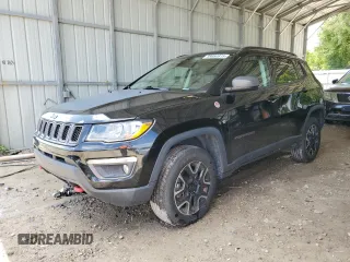 2019 Jeep Compass Trailhawk with VIN 3C4NJDDB5KT795252, listed as a Copart auction lot 59660815 with 114,020 mi miles and Salvage title. Bid and sale history available at DreamBid. Image 1.