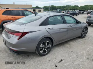 2023 Hyundai Elantra SEL with VIN KMHLS4AG7PU500424, listed as a Copart auction lot 55018164 with 2,642 mi miles and Salvage Title. Bid and sale history available at DreamBid. Image 3.