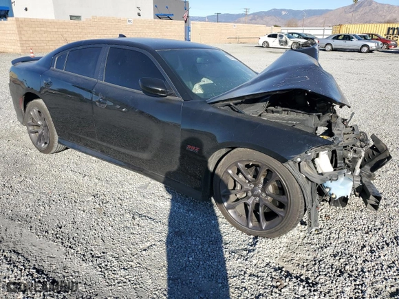2020 Dodge Charger Scat Pack with VIN 2C3CDXGJ4LH153557, listed as a Copart auction lot 88440845 with 49,442 mi miles and Salvage Title. Bid and sale history available at carsss.com. Image 4.