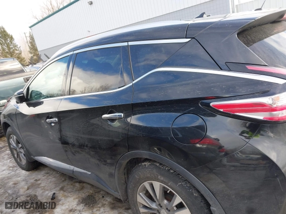 2015 Nissan Murano SL with VIN 5N1AZ2MHXFN220002, listed as a IAAI auction lot 41455807 with 80,975 mi miles. Bid and sale history available at carsss.com. Image 14.