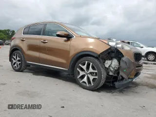 2017 Kia Sportage SX Turbo with VIN KNDPR3A66H7203597, listed as a Copart auction lot 54489895 with 121,997 mi miles and Salvage title. Bid and sale history available at DreamBid. Image 4.
