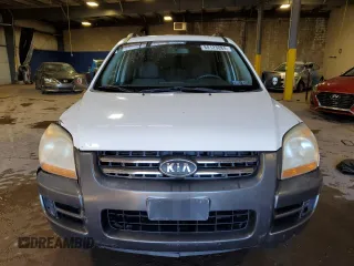 2005 Kia Sportage LX with VIN KNDJE723957069595, listed as a Copart auction lot 80123084 with Not Provided miles and Salvage Title. Bid and sale history available at carsss.com. Image 5.