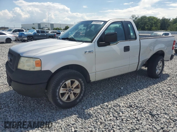 2005 Ford F-150 XL with VIN 1FTRF12225NC03167, listed as a Copart auction lot 61046445 with 153,050 mi miles and Salvage title. Bid and sale history available at DreamBid. Image 1.