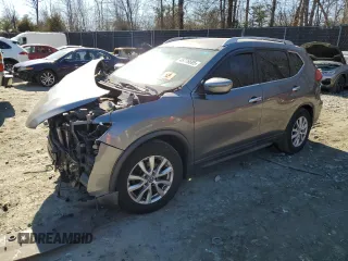 2017 Nissan Rogue SV with VIN KNMAT2MV7HP546682, listed as a Copart auction lot 46776695 with 158,839 mi miles and Salvage Title. Bid and sale history available at carsss.com. Image 1.