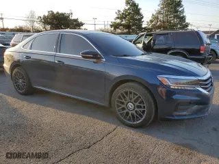 2021 Volkswagen Passat 2.0T SE with VIN 1VWSA7A38MC017248, listed as a Copart auction lot 48702175 with 48,402 mi miles and Salvage Title. Bid and sale history available at carsss.com. Image 4.