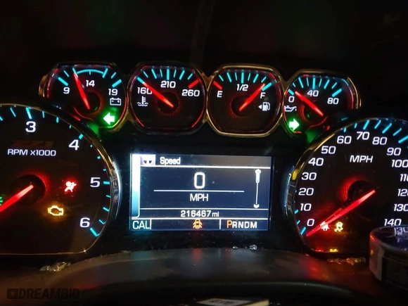 2015 Chevrolet Silverado 1500 LT with VIN 1GCVKRECXFZ354846, listed as a IAAI auction lot 41252244 with 216,467 mi miles. Bid and sale history available at carsss.com. Image 7.
