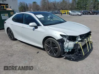 2019 Toyota Camry XSE with VIN 4T1B61HK3KU686948, listed as a IAAI auction lot 42065656 with 110,648 mi miles. Bid and sale history available at carsss.com. Image 1.