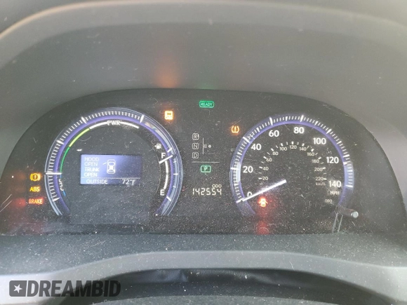 2010 Lexus HS with VIN JTHBB1BA9A2009086, listed as a Copart auction lot 74284814 with 142,554 mi miles and Salvage Title. Bid and sale history available at carsss.com. Image 9.