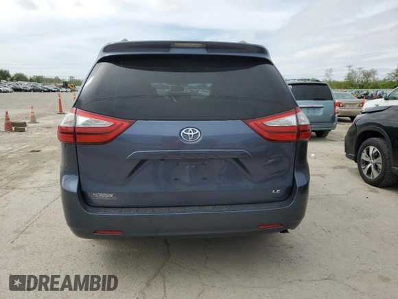 2015 Toyota Sienna LE AAS с VIN 5TDKK3DC8FS554952, выставлен на аукционе Copart как лот 54992385 с пробегом 98 399 миль миль и Списание • Salvage title. История ставок и продаж доступна на DreamBid. Изображение 6.