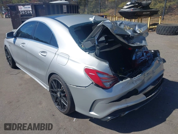 2014 Mercedes-Benz CLA 45 AMG with VIN WDDSJ5CB0EN090380, listed as a IAAI auction lot 41810436 with 91,429 mi miles and . Bid and sale history available at DreamBid. Image 3.
