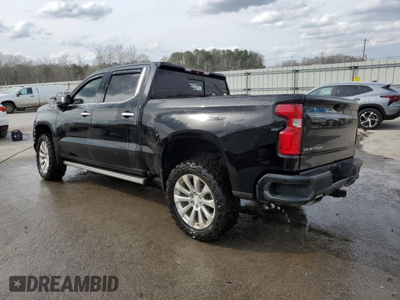2019 Chevrolet Silverado 1500 High Country with VIN 1GCUYHEL9KZ267244, listed as a Copart auction lot 46989495 with 93,018 mi miles and Salvage Title. Bid and sale history available at carsss.com. Image 2.