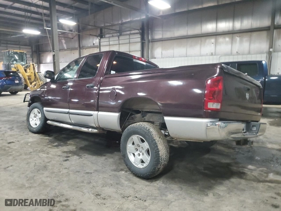 2005 Dodge Ram 1500 SLT with VIN 1D7HU18D35S124592, listed as a Copart auction lot 47404925 with 161,052 mi miles and Salvage Title. Bid and sale history available at carsss.com. Image 2.