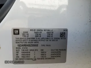 2016 Chevrolet Silverado 1500 LT with VIN 1GCVKREH0GZ289602, listed as a Copart auction lot 50891335 with 114,280 mi miles and Salvage Title. Bid and sale history available at DreamBid. Image 13.