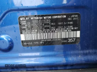 2018 Mitsubishi Outlander SE with VIN JA4AP3AW8JZ034764, listed as a Copart auction lot 60933175 with 140,777 mi miles and Salvage title. Bid and sale history available at DreamBid. Image 13.