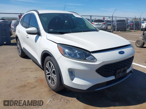 2020 Ford Escape SEL with VIN 1FMCU0H61LUA40865, listed as a IAAI auction lot 41889903 with 58,592 mi miles and . Bid and sale history available at carsss.com. Image 6.
